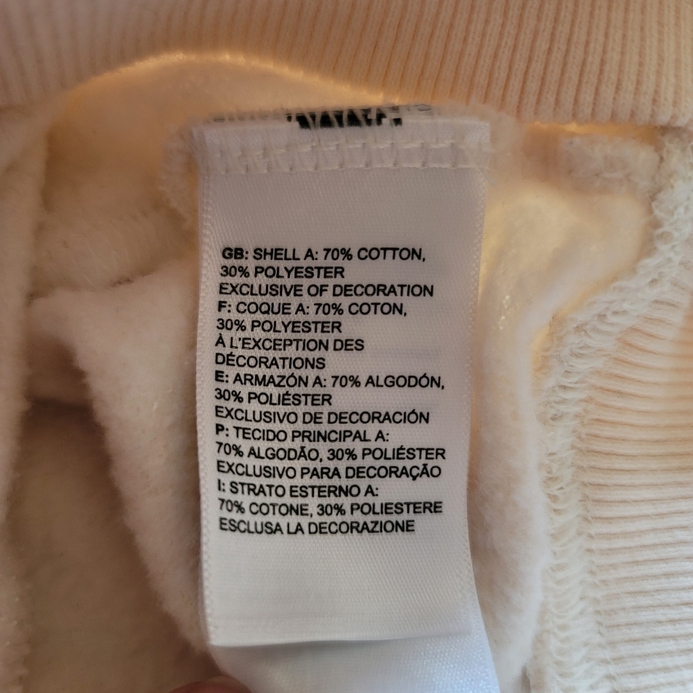 The North Face Hoodie Womens L Large Beige Sweatshirt Long Sleeve Pocket - Picture 6 of 6